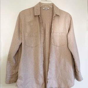 Madewell light pink flannel